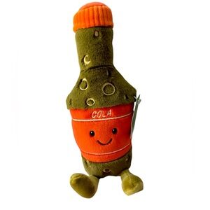 Gigglescape Cute Cola Soda Pop Novelty Plush Stuffed Animal 6” NWT